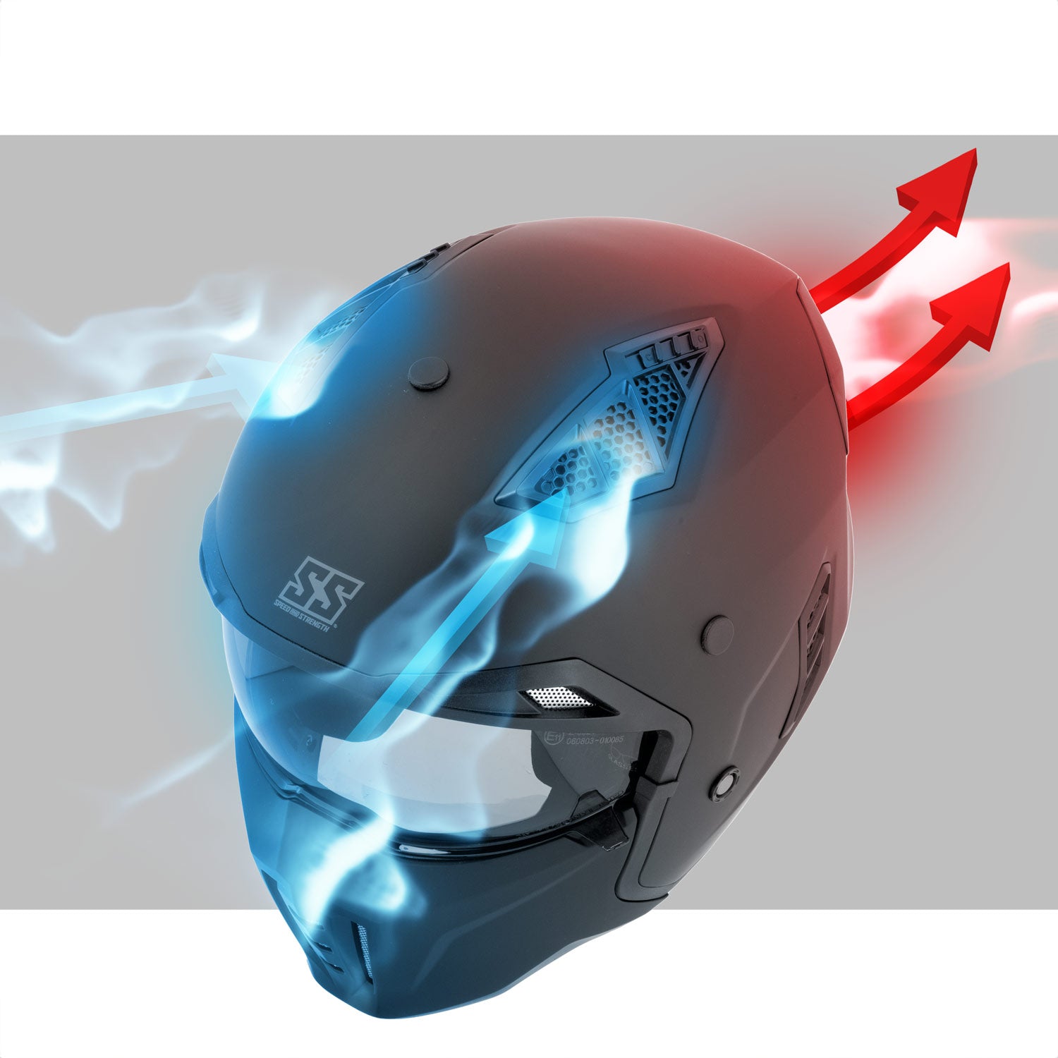 Speed and Strength Canada SS2450 Motorcycle Helmet Vent Function
