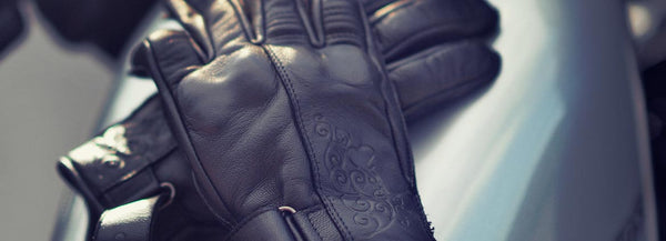 Speed and Strength® | Black Heart™ Leather Motorcycle Gloves