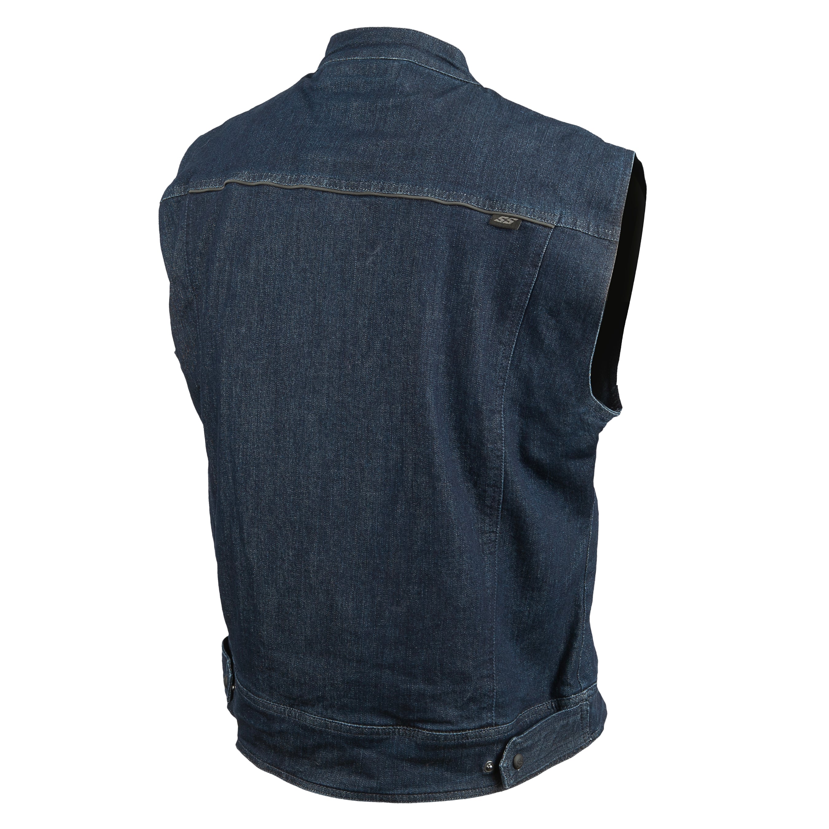 Speed and Strength® Soul Shaker™ Denim Motorcycle Vest - Speed and
