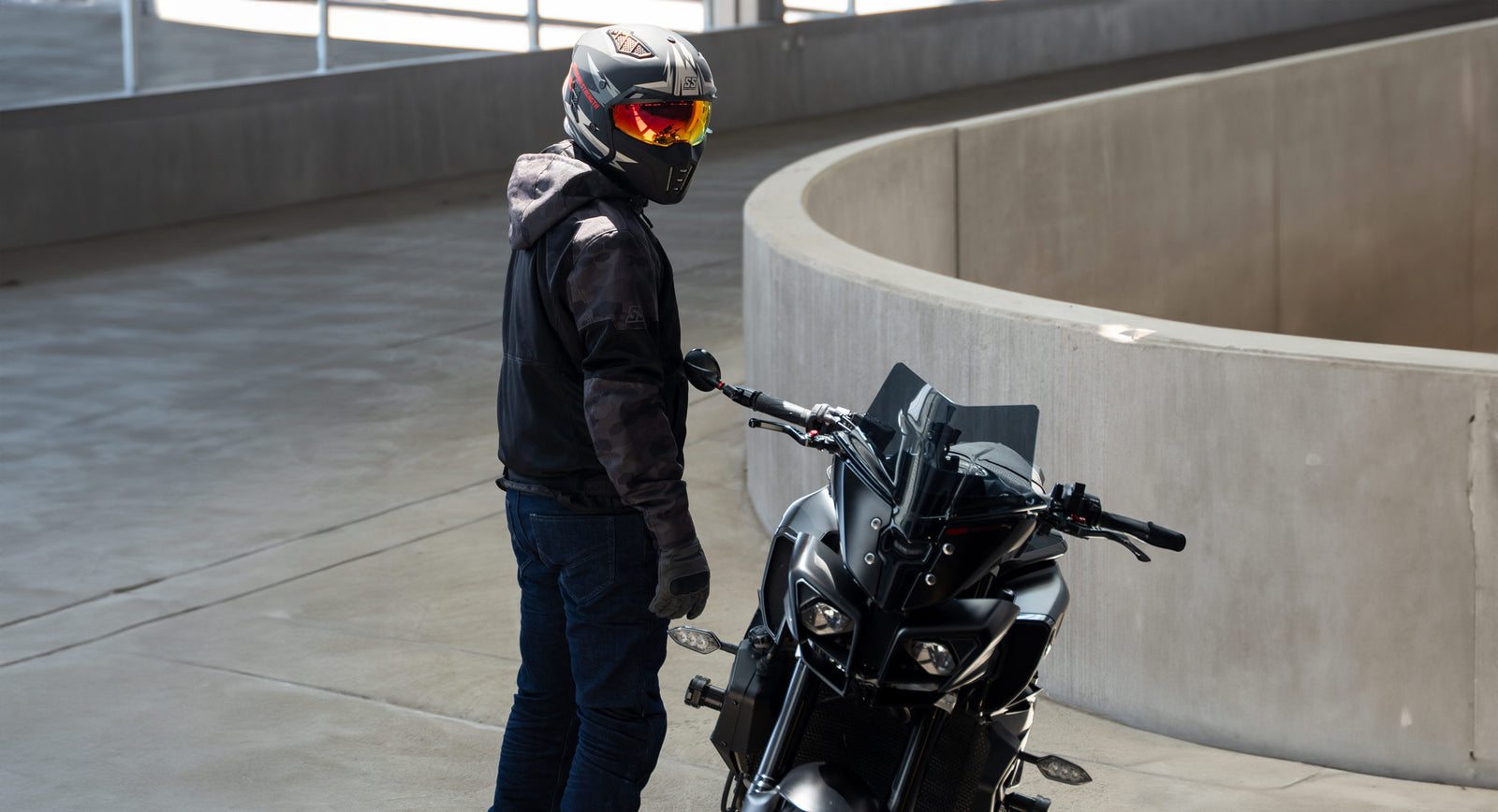 Speed and Strength Canada SS2450 Trial By Fire Motorcycle Helmet Lifestyle