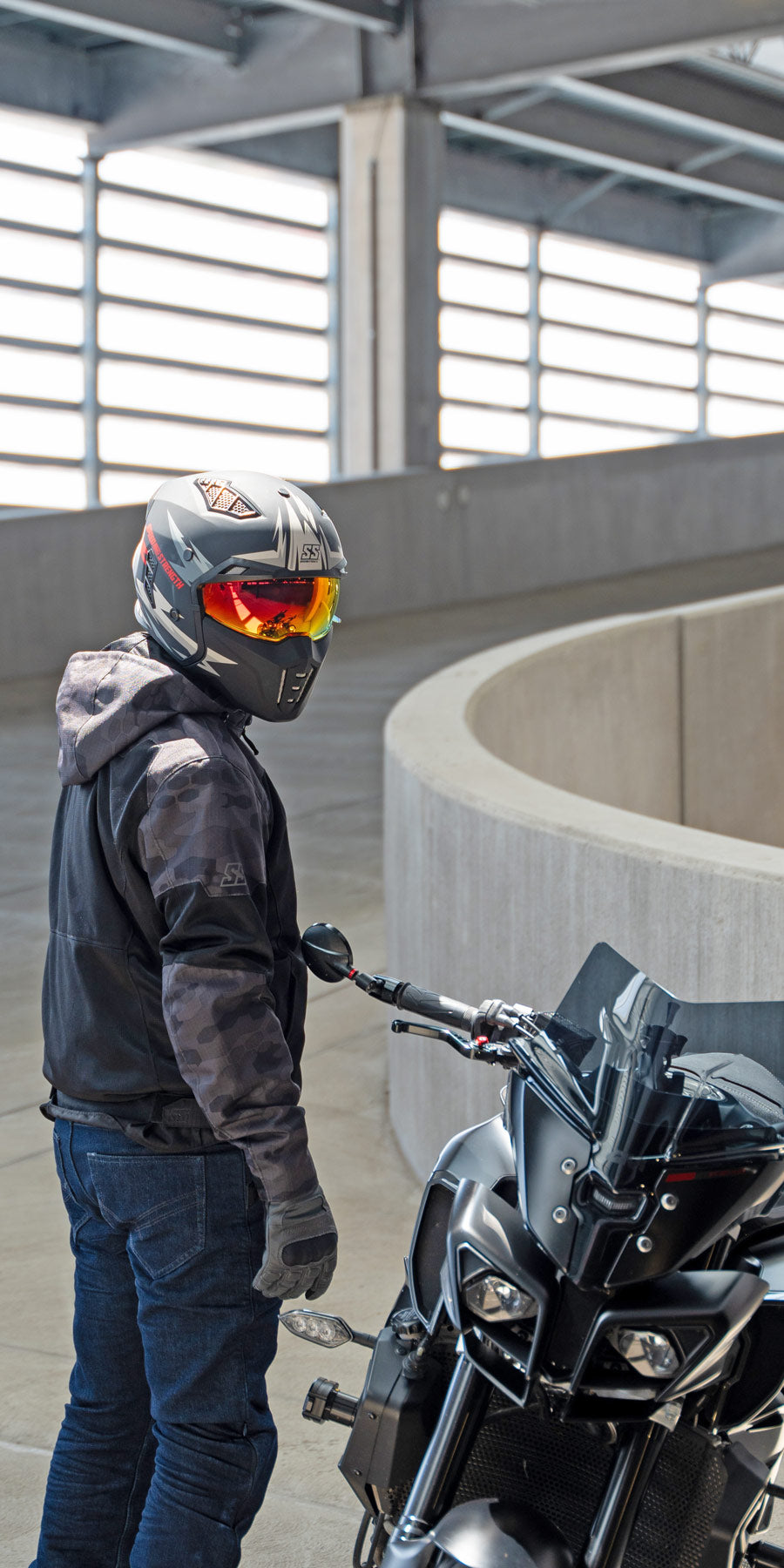 Speed and Strength Canada SS2450 Trial By Fire Motorcycle Helmet Lifestyle Mobile02