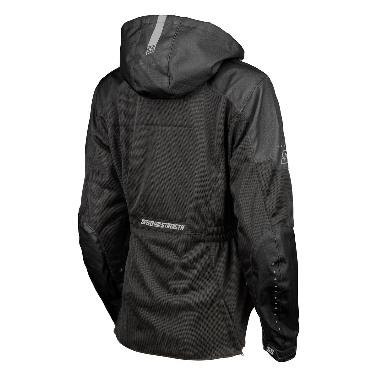 Speed and Strength Canada Starstruck Womens Mesh Motorcycle Riding Jacket Black Backview