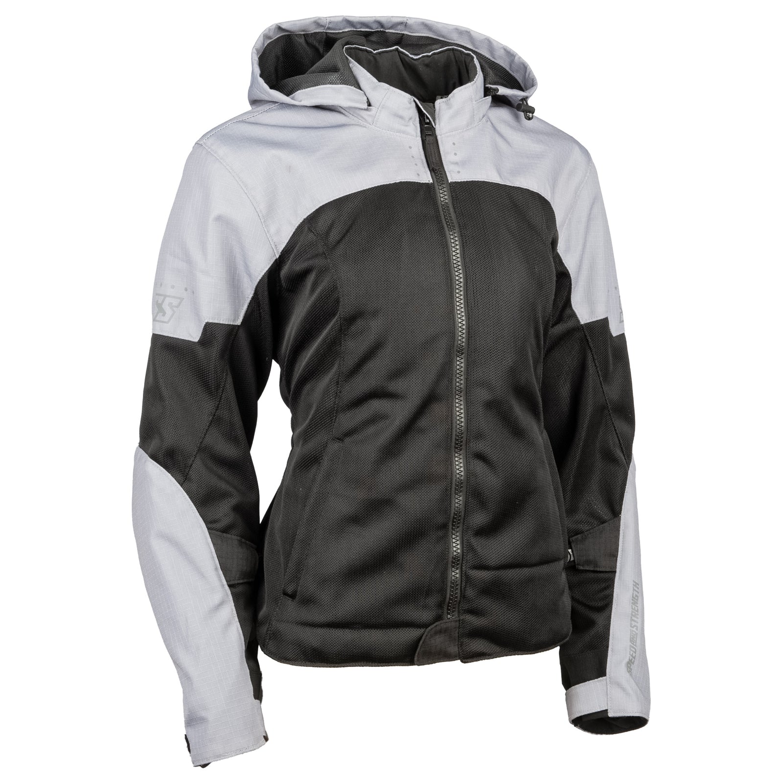 Speed and Strength Canada Starstruck Womens Mesh Motorcycle Riding Jacket Grey