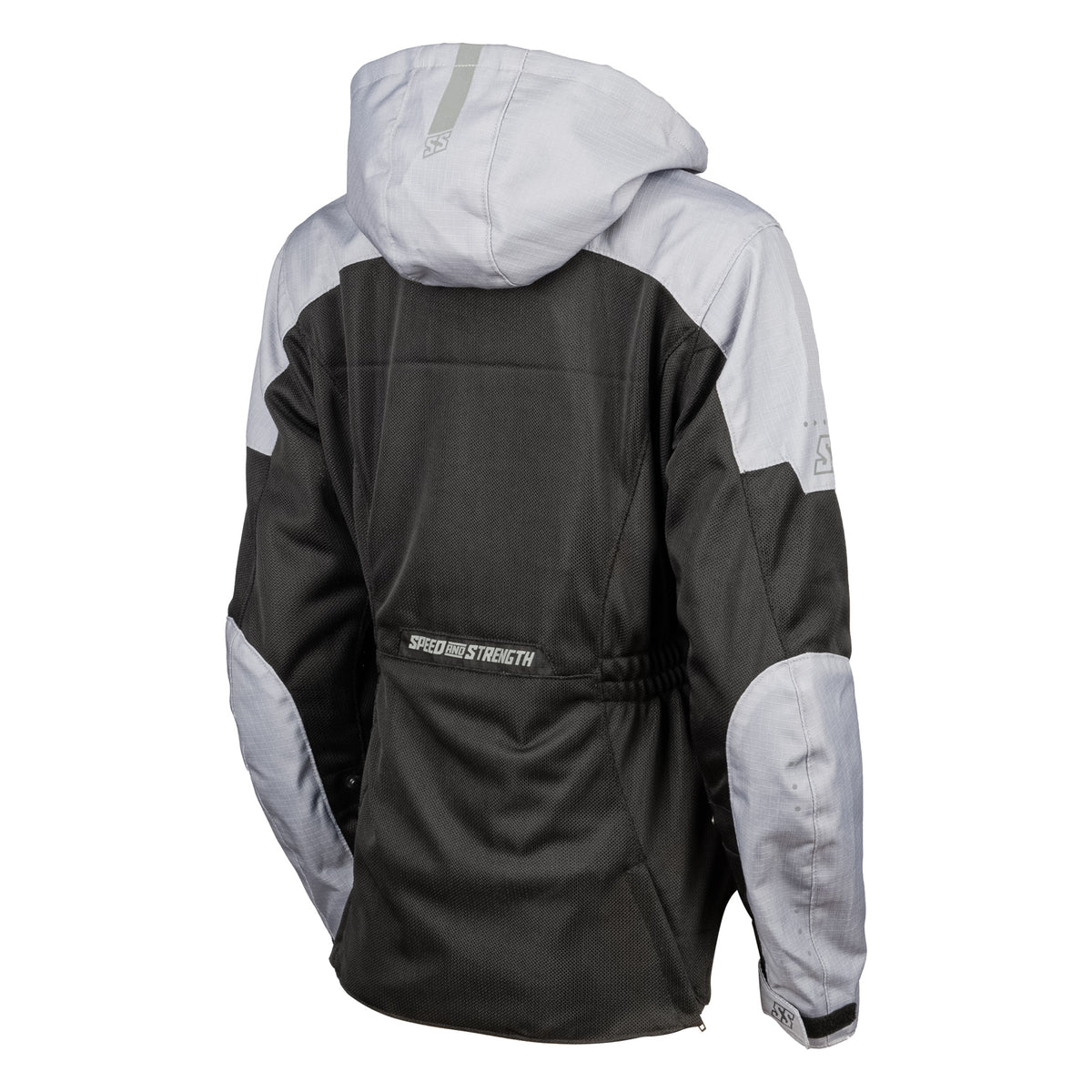 Speed and Strength Canada Starstruck Womens Mesh Motorcycle Riding Jacket Grey Backview