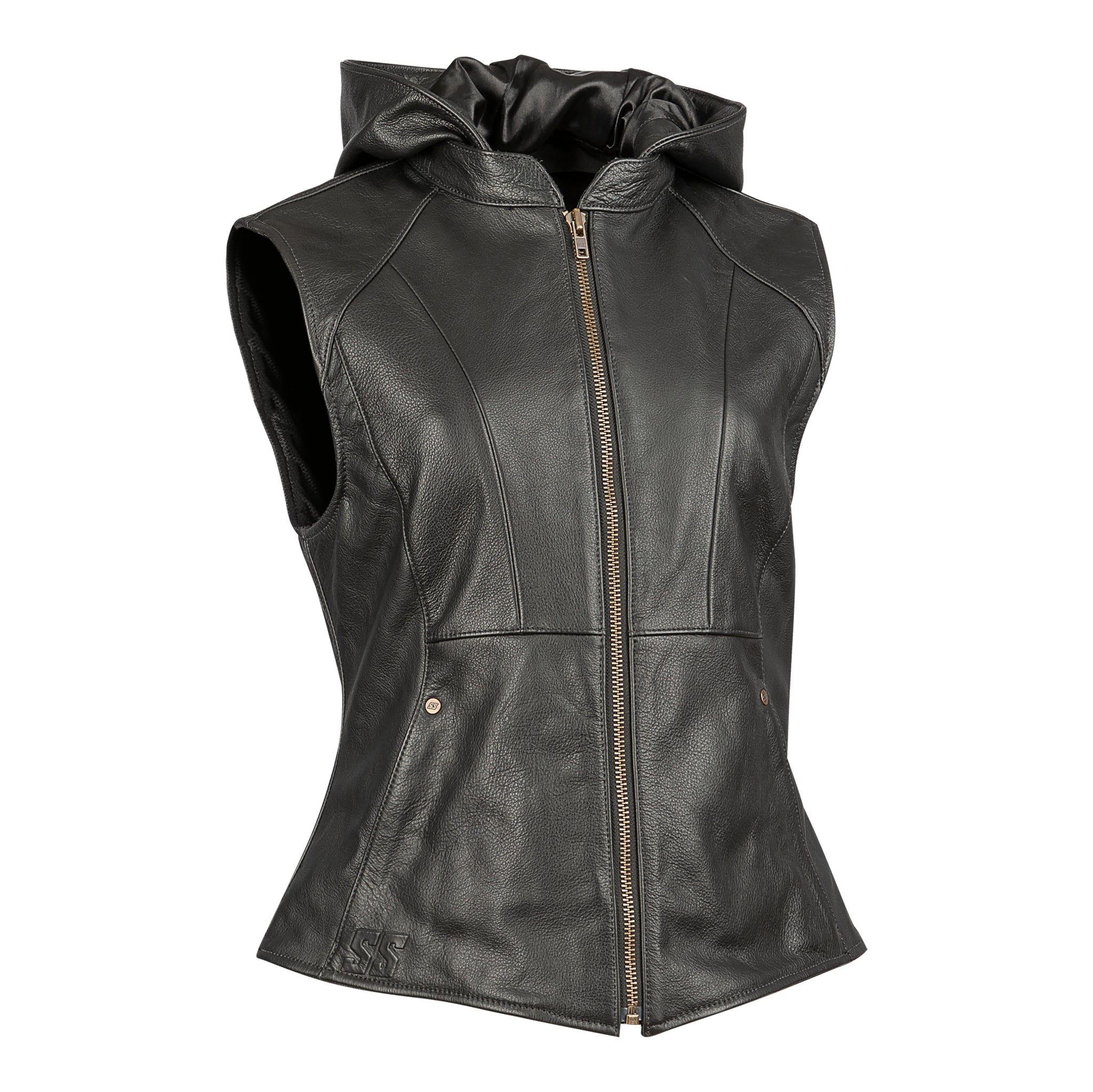 Womens Motorcycle Vest Womens Leather Biker Vests Biker Vest