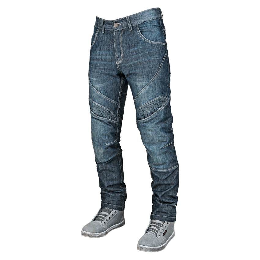 Men Motorcycle Kevlar Jeans - Motorcycle Jeans, with Stretch Panel